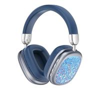 KRALVEX Earhook Casque Bluetooth avec coussinet d'oreille pliable en mousse à mémoire de forme, sable mouvant, casque de décompression, filaire et sans fil, double mode, convient pour ordinateur