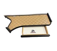 KRAM-TRUCK - Etagère Compatible avec Camion Iveco Stralis Hi-Way, Table TV pour camions, Stable, Montage sans problème, pour Ordinateur Portable ou TV, Design esthétique, Haute qualité, Beige foncé