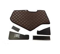 Kram-Truck Étagère De Tableau De Bord Housse Matelassée pour Camion Cockpit TV Rack Compatible avec Man TGX 2021 Et Plus Récent 10 Mm Mousse Simili Cuir Durable Résistant À l'usure Bronze Foncé