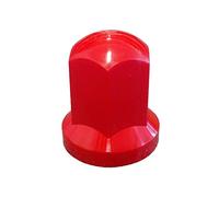 KRAM-TRUCK Lot de 100 capuchons d'écrou de roue longs en plastique pour camions et remorques Largeur de clé 33 mm Très résistant aux rayures pour MAN DAF Scania Mercedes Trucks Remorques Rouge