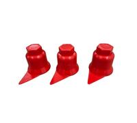 KRAM-Tuck - Lot de 100 capuchons de boulons de roue - Capuchons d'écrous de roue - Capuchons d'écrous de roue - Capuchons en plastique - Indicateur de vis desserrées (rouge, 32 mm)
