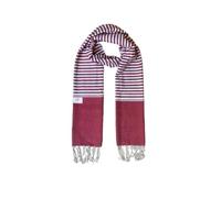 Krama Khmer foulard artisanal du Cambodge fait main rouge bordeaux