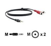 Kramer A35M Series C-A35M/2RAM-10 - Câble audio - RCA mâle pour mini-phone stereo 3.5 mm mâle - 3 m
