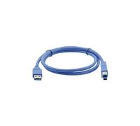 Kramer C-USB3/AB Series C-USB3/AB-3 - Câble USB - USB type A (M) pour USB Type B (M) - USB 3.0 - 90 cm - moulé - bleu