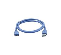 Kramer C-USB3/MicroAB Series C-USB3/MicroAB-3 - Câble USB - USB type A (M) pour Micro-USB Type B (M) - USB 3.0 - 90 cm - moulé - bleu