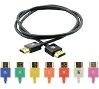 KRAMER Câble HDMI C-HM/HM/PICO/BK-3 câble HDMI ultra-mince et ultra-résistant avec Ethernet noir 0,9m (97-0132003)