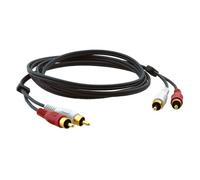 Kramer Electronics 2xRCA, M/M, 0.3m câble audio 0,3 m RCA Noir