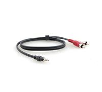 Kramer Electronics 3.5mm - 2 RCA, 1.8m câble audio 1,8 m 3,5mm Noir, Rouge, Blanc