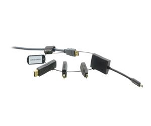 Kramer Electronics AD-RING-5 câble vidéo et adaptateur 0,45 m Noir