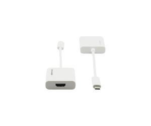 Kramer Electronics ADC-U31C/HF câble vidéo et adaptateur 0,17 m USB Type-C HDMI Type A (Standard) Blanc