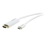 Kramer Electronics C-USBC/HM15 câble vidéo et adaptateur 4,6 m HDMI Type A (Standard) Blanc