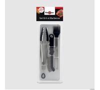 Krampouz Set de 3 ustensiles pour gril et barbecue - ASG1
