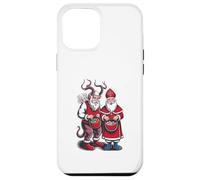 Krampus and St Nicholas Naughty Or Nice Kids Christmas Coque pour iPhone 12 Pro Max
