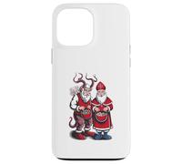 Krampus and St Nicholas Naughty Or Nice Kids Christmas Coque pour iPhone 13 Pro Max
