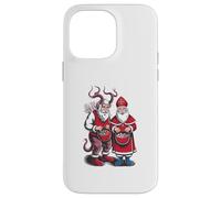Krampus and St Nicholas Naughty Or Nice Kids Christmas Coque pour iPhone 14 Pro Max