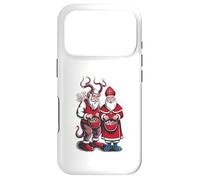 Krampus and St Nicholas Naughty Or Nice Kids Christmas Coque pour iPhone 17 Pro