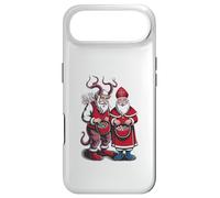 Krampus and St Nicholas Naughty Or Nice Kids Christmas Coque pour iPhone Air
