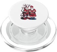 Krampus and St Nicholas Naughty Or Nice Kids Christmas PopSockets PopGrip pour MagSafe