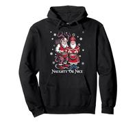 Krampus and St Nicholas Naughty Or Nice Kids Christmas Sweat à Capuche