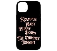 Krampus Baby Hurry Down The Chimney Tonight Dark Humour Noël Coque pour iPhone 14 Plus