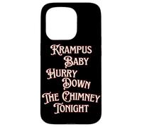 Krampus Baby Hurry Down The Chimney Tonight Dark Humour Noël Coque pour iPhone 15 Pro