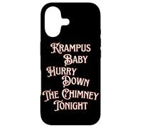 Krampus Baby Hurry Down The Chimney Tonight Dark Humour Noël Coque pour iPhone 17