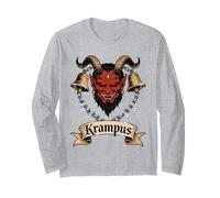 Krampus Cloches de Noël Motif Monstre à Cornes Manche Longue