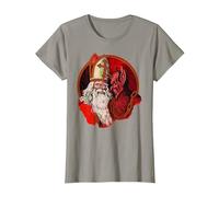 Krampus et Saint Nicolas T-Shirt, Femme, Ardoise, S
