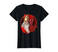 Krampus et Saint Nicolas T-Shirt, Femme, Noir, XS