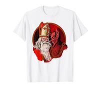 Krampus et Saint Nicolas T-Shirt, Homme, Blanc, S