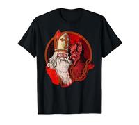 Krampus et Saint Nicolas T-Shirt, Homme, Noir, M