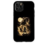 Krampus Hurlant à la Lune Meme Noël 2026 Coque pour iPhone 11 Pro