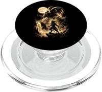 Krampus Hurlant à la Lune Meme Noël 2026 PopSockets PopGrip pour MagSafe