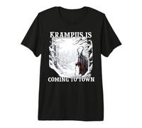 Krampus Masque Krampus Costume de Kramperl Mauvais Noël T-Shirt Haut de Gamme