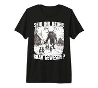 Krampus Perchtenlauf Krampus Costume de Mauvais Père Noël T-Shirt Haut de Gamme