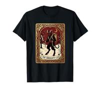 Krampus Tarot Card Vintage Dark Christmas Occult Folklore T-Shirt