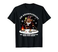 Krampusnacht Allemand Be Good Or Krampus Night Will Get You T-Shirt Graphique avec Valeur