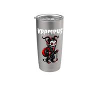 Krampusnacht de Noël effrayant mignon bébé Krampus Gobelet isotherme en acier inoxydable double paroi