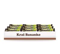 Kraš Bananko 120g - Mini bananes en mousse enrobées de chocolat irrésistiblement délicieuses - Offrez-vous chaque bouchée de bonheur sucré ! Paquet de 5 (30G, 9 Pack)
