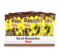 Kraš Bananko 120g - Mini bananes en mousse enrobées de chocolat irrésistiblement délicieuses - Offrez-vous chaque bouchée de bonheur sucré ! Paquet de 5 (120G, 5 Pack)