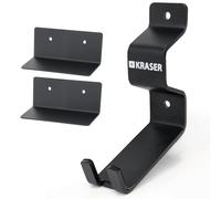 KRASER KR42P Support Velo Mural avec Ancrage Antivol 2en1 | Fixation par Pédale avec Point pour Chaîne | Double Appui Roue, Acier Renforcé 5 mm | Ancrage Mural Compatible Garage Vélo Électrique VTT