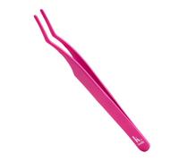 KRASH KOSMETICS TOOLS - The LASH PICKER - Pince métallique pour faux cils - Pince de précision rose - Outil de maquillage - Pointe incurvée - Application facile