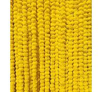 Krati Exports Lot de 10 guirlandes de souci de 1,5 m | Décoration de cheminée Indienne/américaine pour fête de Mariage - Guirlande de Fausses guirlandes de Mariage, décoration de Diwali, Fleurs de