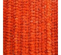 Krati Exports Lot de 10 guirlandes de souci de 1,5 m | Décoration de fête de mariage indienne/américaine - Guirlande de fausses guirlandes de mariage, décoration de Diwali, fleurs printanières (orange