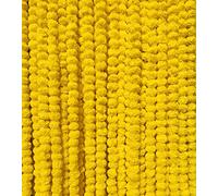 Krati Exports Lot de 5 guirlandes de calendulas synthétiques de 1,5 m | Décoration indienne/américaine pour fête de mariage, décoration Diwali, bouquet de printemps floral (Jaune)