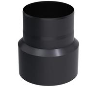 KRATKI Adaptateur de raccord de conduit pour une connexion sûre entre différents tuyaux en tôle d'acier résistant à la chaleur Réducteur de fumée fi 180/-150