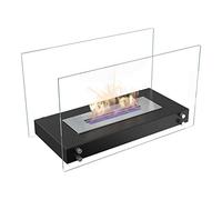 KRATKI Biokamin Hotel - Cheminée au éthanol - 700 x 334 mm - Réservoir de 0,50 l - Noir - Cheminée de table décorative autoportante - Idéal pour la maison, le restaurant ou la terrasse - Certifié TÜV - Rhénanie