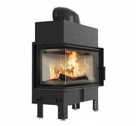KRATKI Cheminée en acier 12 kW Floki Links fi 200 Insert de cheminée BImSchV niveau 2