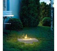 KRATKI Cheminée au bioéthanol pour hôtel - 700 x 334 mm - Réservoir de 0,50 l - Blanc - Cheminée de Table décorative - Idéale pour la Maison, Le Restaurant ou la terrasse - Certifié TÜV - Rhénanie