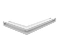 KRATKI Grille d'aération d'angle Droite 40 x 60 x 6 cm Blanc Slim